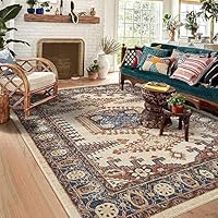 Amazon｜[YXSNG] ペルシャ絨毯ラグ 洗える 花柄 レトロ